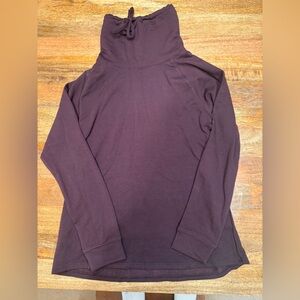Purple High Neck Long Sleeve Ski undershirt